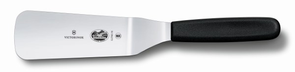 Swiss Classic, spatula, 16cm, shaped offset, black