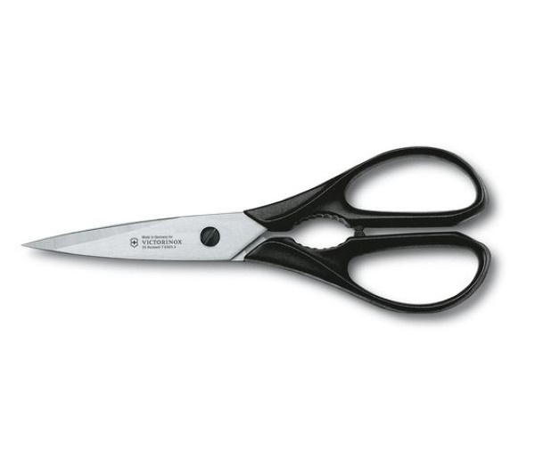 Multipurpose kitchen shears, stainless, black