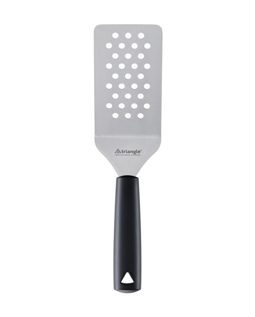 Spatula cranked, perforated, 14 cm