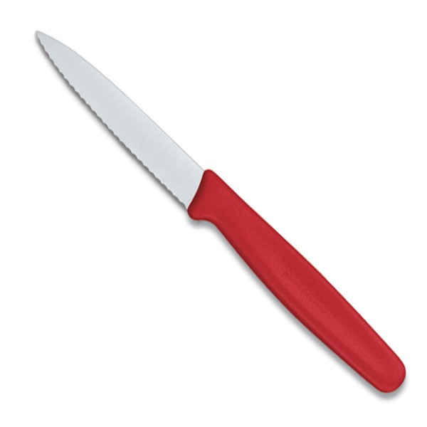Paring Knife Wavy Red
