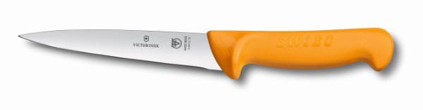 Swibo, boning and sticking knife, 15cm, straight, orange, sb