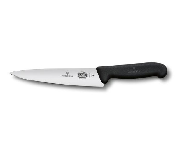 Fibrox, chef's knife, 19cm, straight, black