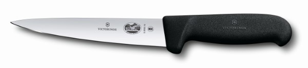 Fibrox, sticking knife, 18cm, straight, black