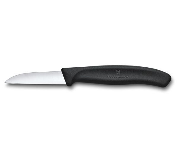 Swiss Classic, paring knife, 6cm, straight, black