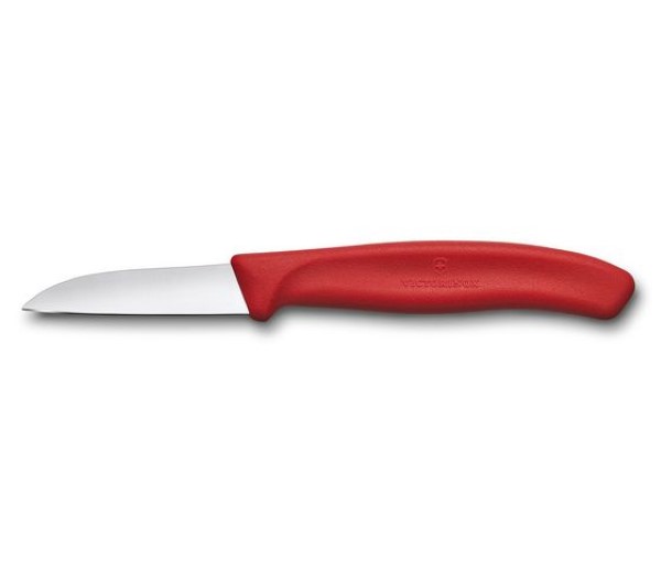 Swiss Classic, paring knife, 6cm, straight, red