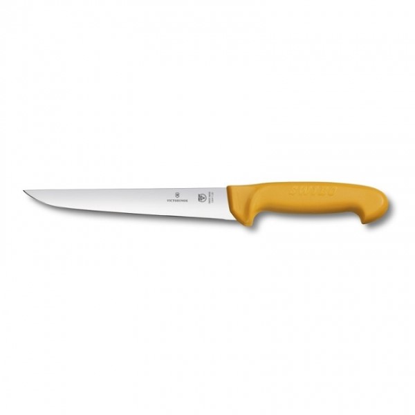 Swibo, sticking knife, 18cm, straight, orange, sb-sheath