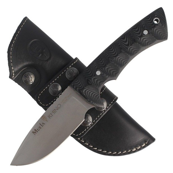 MUELA 100mm sandvik 14c28n full tang blade 3d black micarta