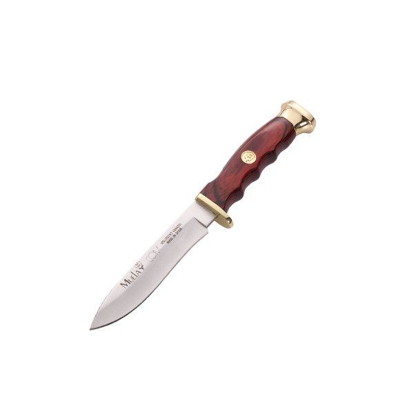 MUELA 105mm blade brass and red wood hundles