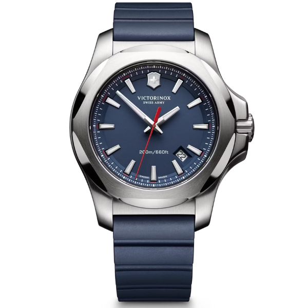 I.N.O.X., 43, blue dial, blue rubber strap