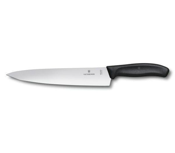 Swiss Classic, carving knife, 22cm, straight, black, blister