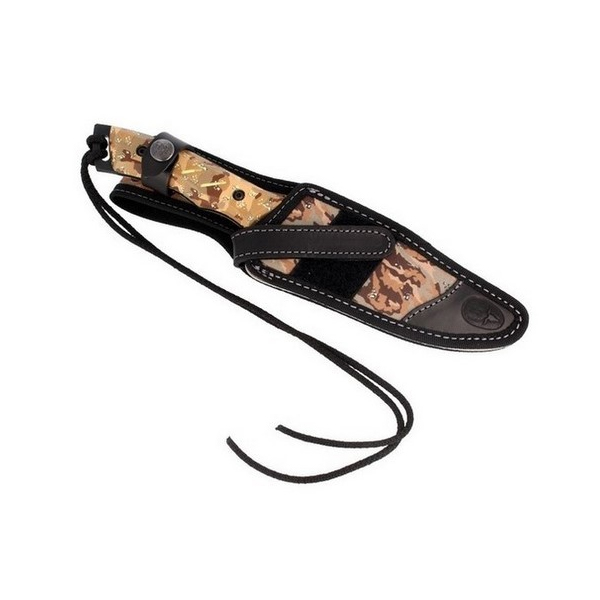 MUELA 150mm full tang satin finish blade, desert soft touch grip