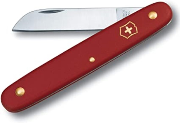 Floral knife, red