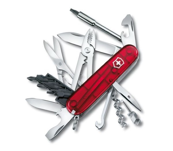 Cyber Tool M, 91mm, red transparent