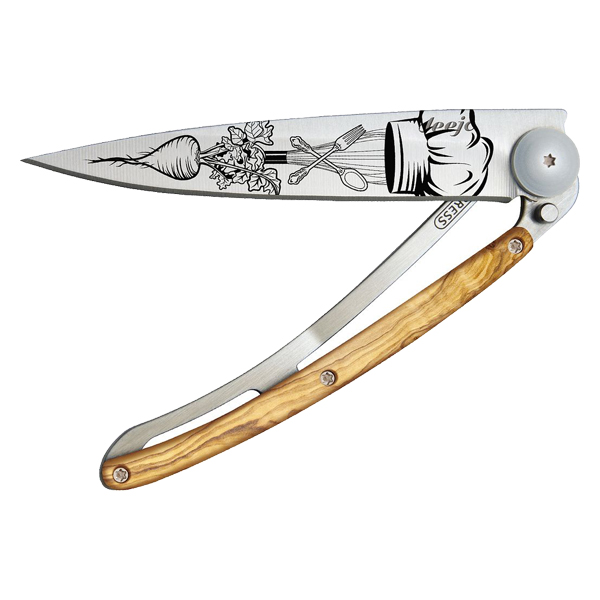 Deejo 37g, Olive wood / Chef