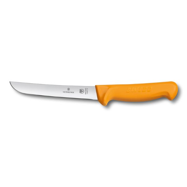 Swibo, boning knife, 16cm, straight, wide, orange, sb-sheath