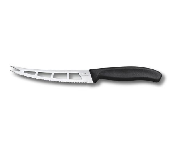 Swiss Classic, butter and cream cheese knife, 13cm, black,blister
