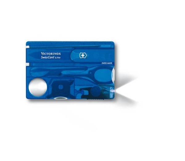 Swiss Card Lite, blue transparent