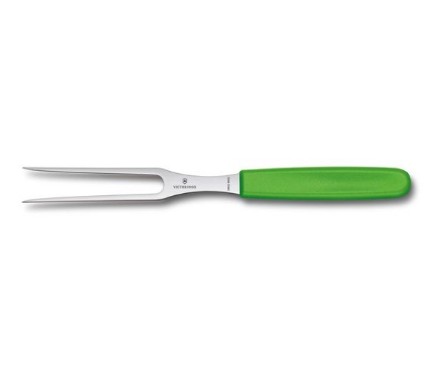 Swiss Classic, carving fork, 15cm, green, blister