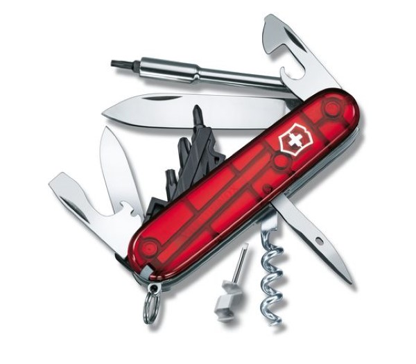 Cyber Tool S, 91mm, red transparent