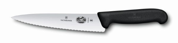 Fibrox, chef's knife, 19cm, wavy, black