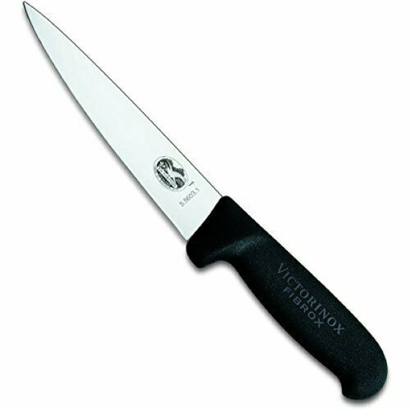 Fibrox, sticking knife, 14cm, straight, black