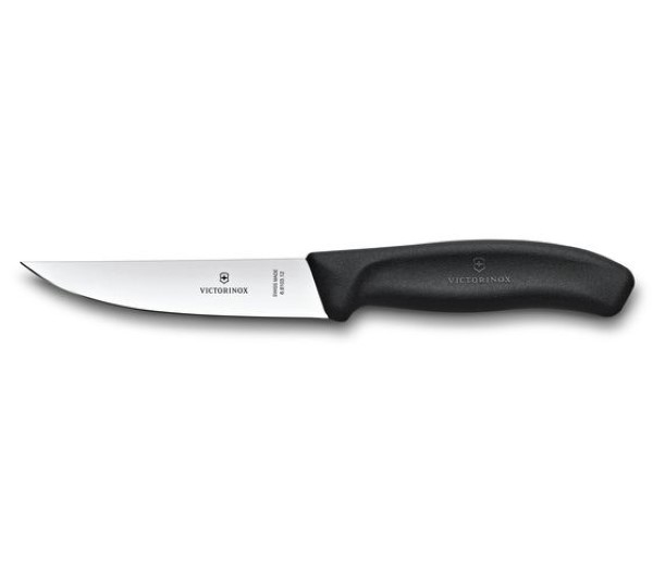 Swiss Classic, kitchen knife, 12cm, straight, black, blister