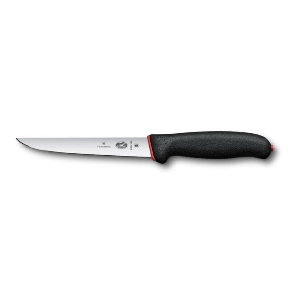 Dual Grip, boning knife, 15cm, straight, black/red