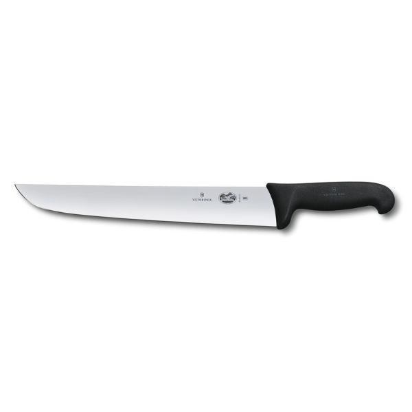 Fibrox, slaughter and butcher knife, 36cm, straight, black