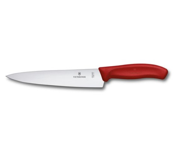 Swiss Classic, carving knife, 19cm, straight, red, blister
