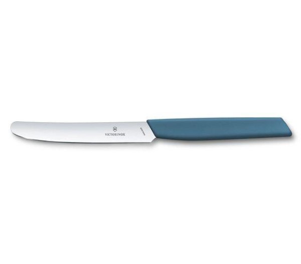 Swiss Modern, table knife, 11cm, straight, cornflower