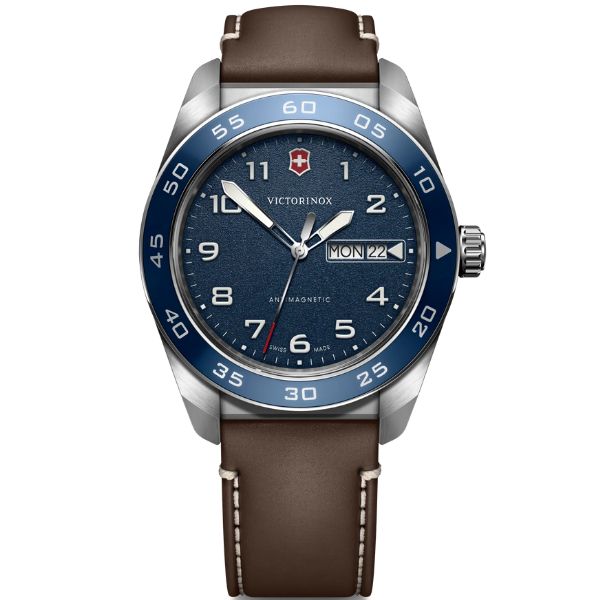 Swiss Army 42, SIR, BLE dial, BRN leather str