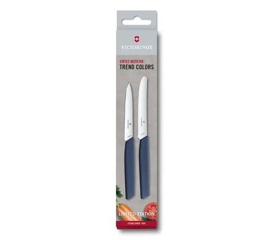 Swiss Modern Paring Knife Set 2Pcs Marine LE2022