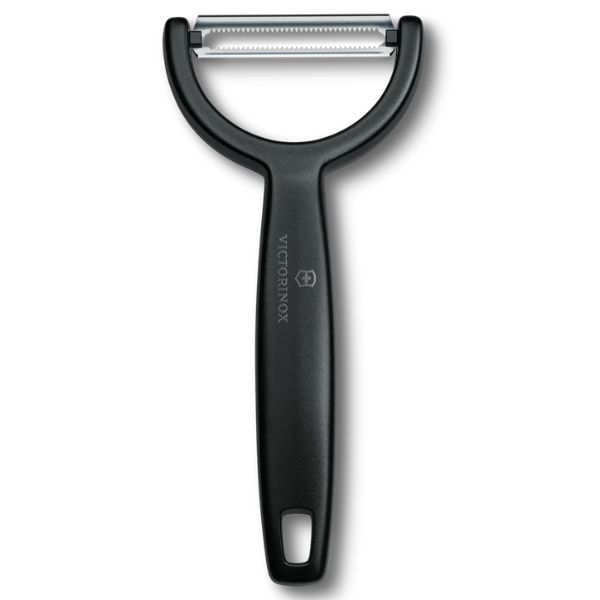 Ypso Peeler, serrated, double-edge, black