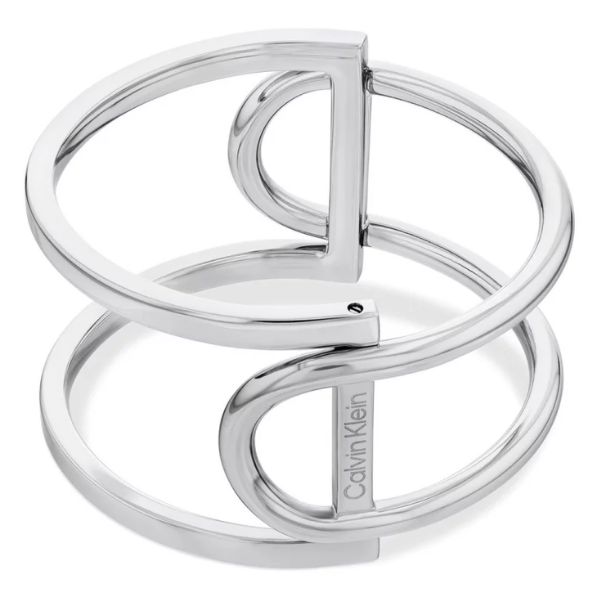 Calvin Klein SS Contoured Geometry Bangle Bracelet