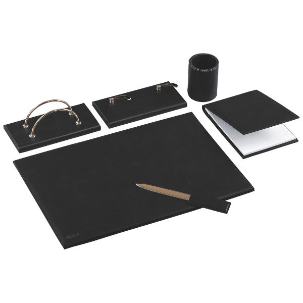 Desk Set Teolo Black 6 pcs