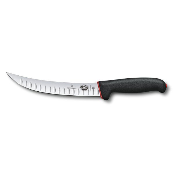 Dual Grip, slaughter knife, 20cm, black/red