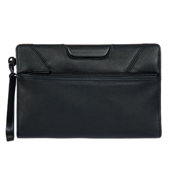 Porsche Design Roadster Leather Evo Clutch Bag with Front Pocket 