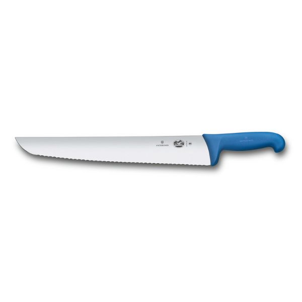 Fibrox, tuna knife, 36cm, wavy (7.5mm), blue