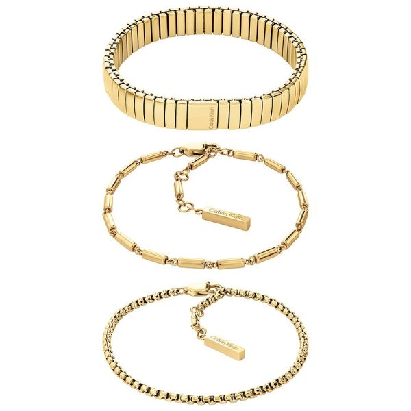 Calvin Klein  Stacked GP Bracelets