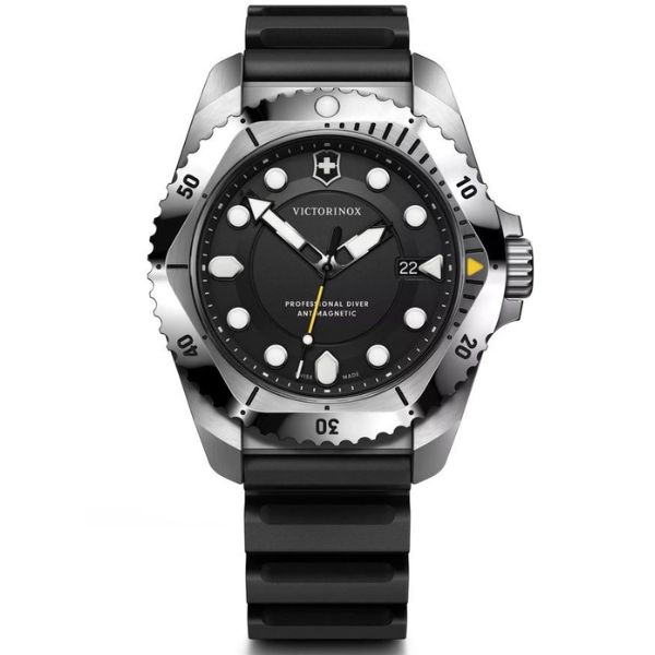 Dive Pro 43, SIR, BLK dial, BLK rubber strap