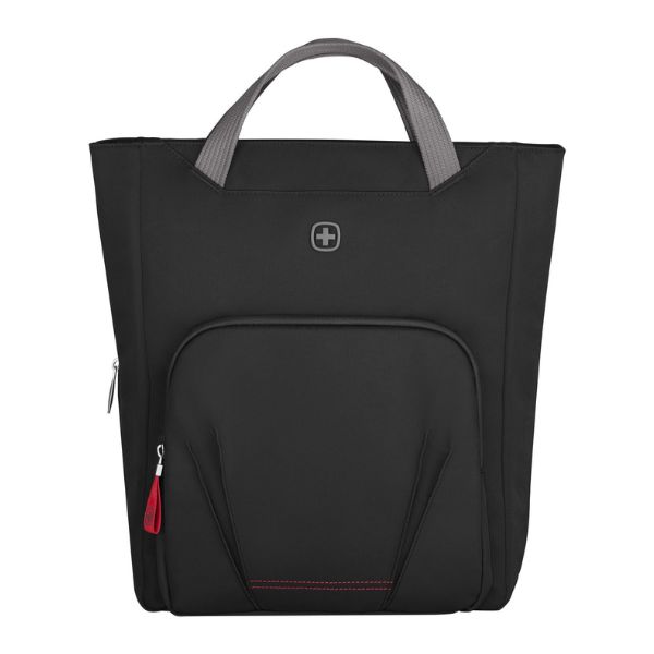 Wenger, Motion Vertical Tote, 15.6" Laptop Tote with Tablet Pocket, Chic Black