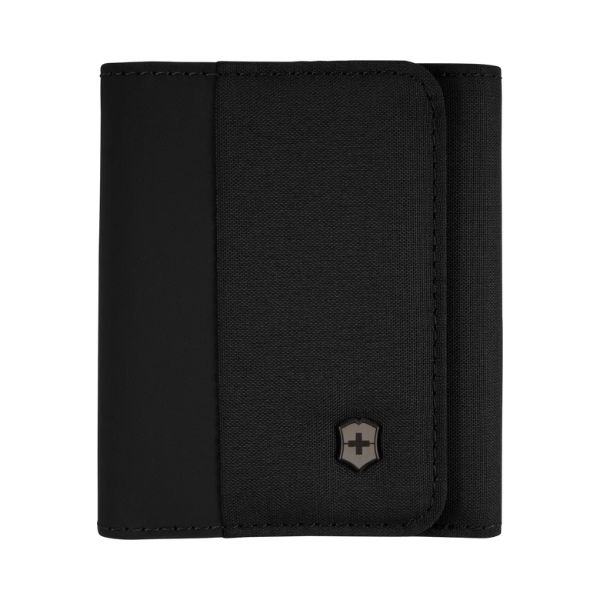 Travel Essentials, Tri-Fold Wallet, Black