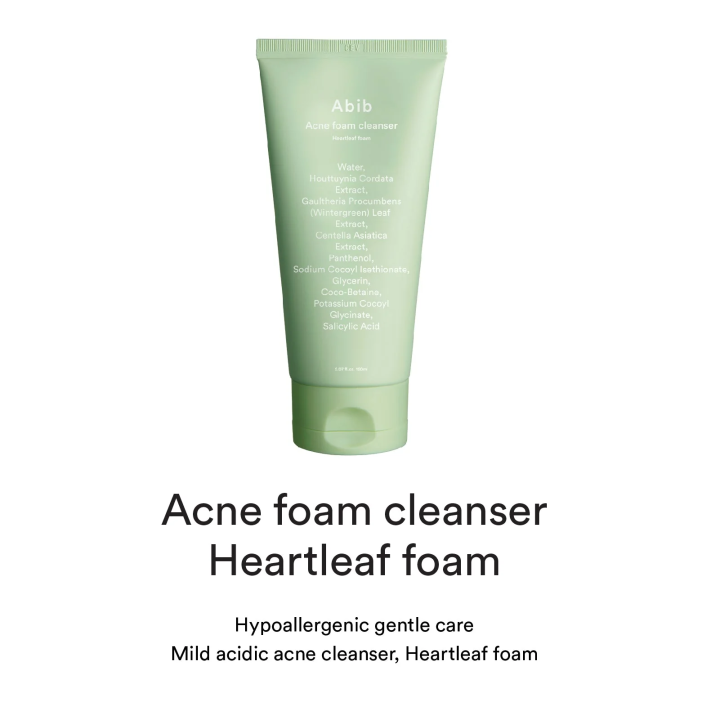 Abib - Acne Foam Cleanser Heartleaf Foam 150Ml