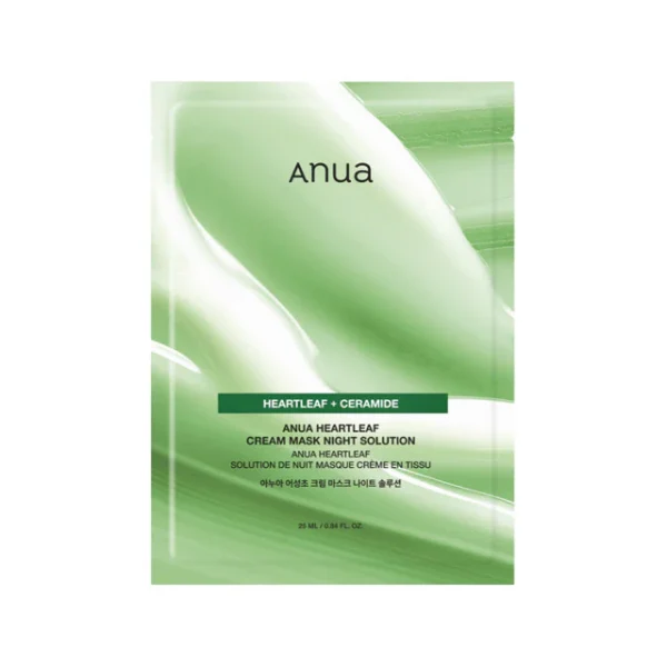 Anua – Heartleaf Cream Mask Night Solution, 25Ml, 1Pc