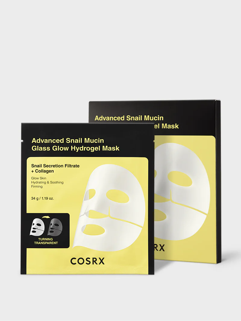 Cosrx – Advanced Snail Mucin Glass Glow Hydrogel Mask, 1Pc