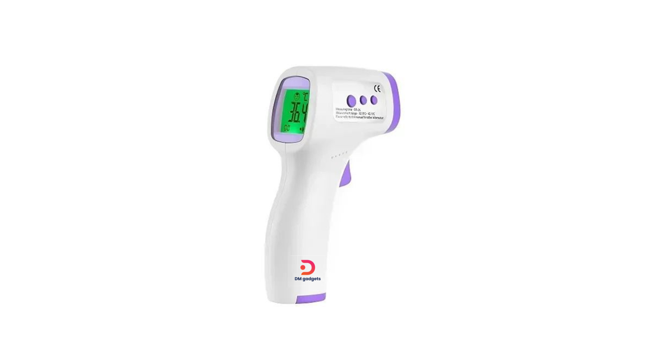 800#Aiqura® AD801 Infrared Forehead Thermometer White-Purple