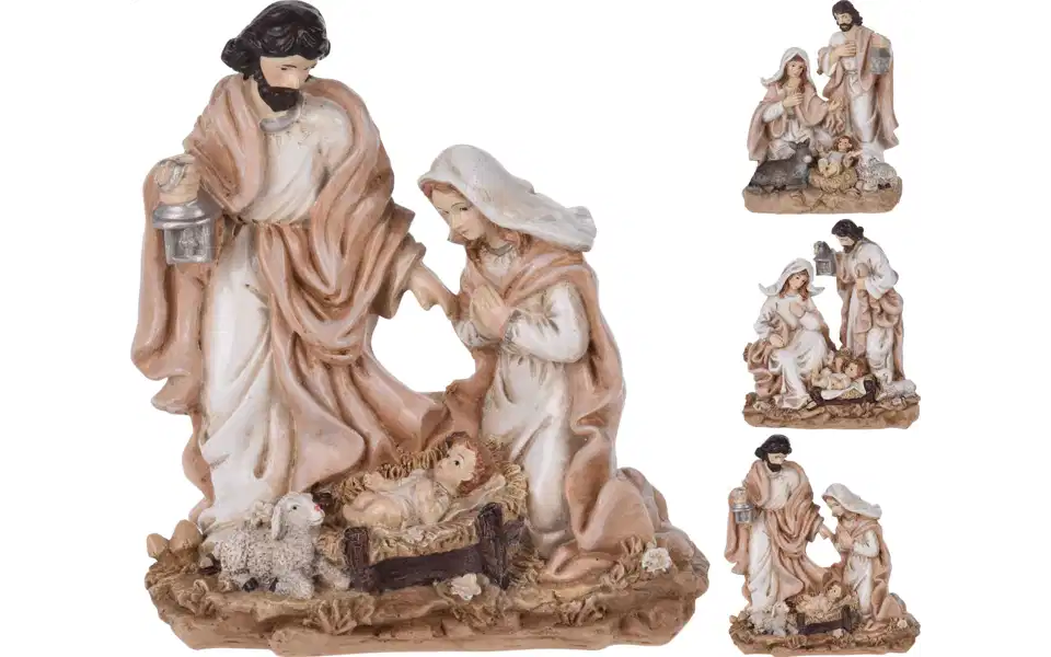 NATIVITY SCENE 18CM 3 ASSORTED DESIGNS