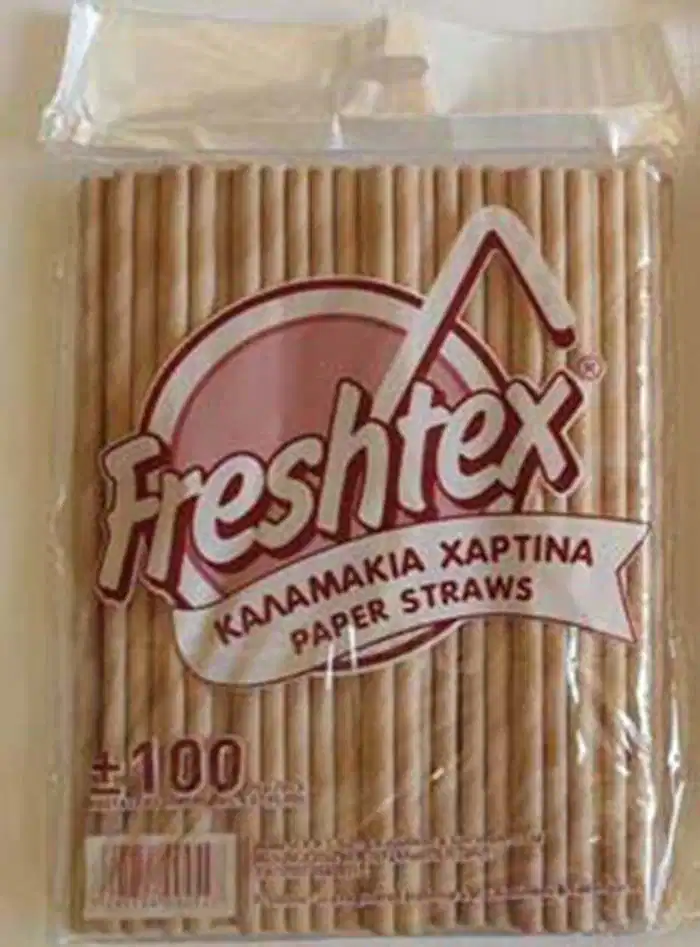 FRESHTEX PAPER STRAWS 100PCS