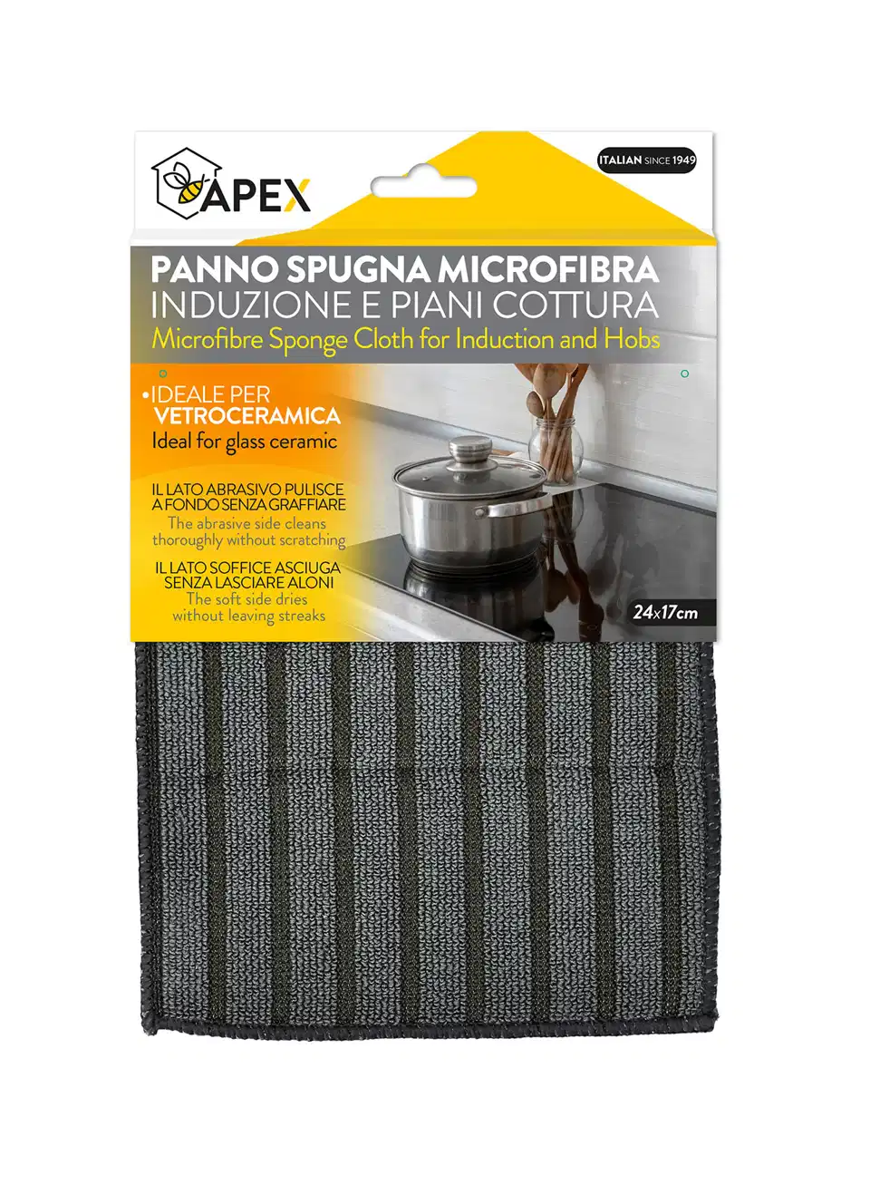 APEX MICROFIBER CLOTH INDUCT HOBS 24X17CM