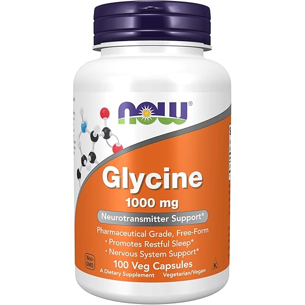 Now Glycine 1000Mg 100 Veg Capsules